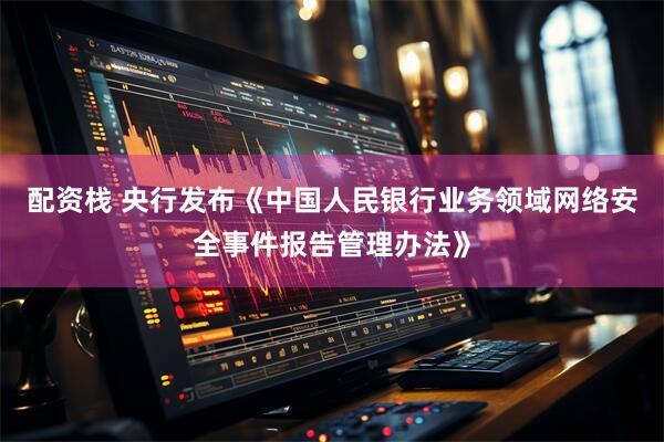 配资栈 央行发布《中国人民银行业务领域网络安全事件报告管理办法》