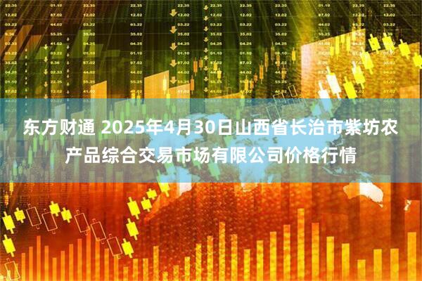 东方财通 2025年4月30日山西省长治市紫坊农产品综合交易市场有限公司价格行情